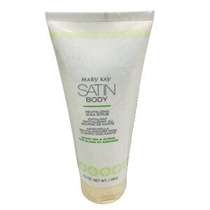 Mary Kay Satin Body Revitalizing Shea Scrub White Tea & Citrus 6.5 Oz Tube